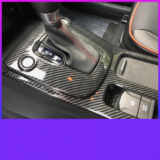 ABS セントラル コントロール ギア パネル トリム 適用: ヒュンダイ エンシノ コナ 2018 2019 2020 カーボンファイバー ブラック AL-FF-3937 AL_3