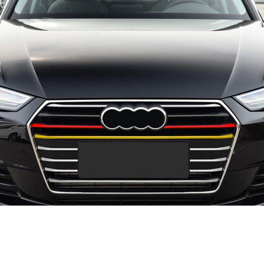ABS フロント グリル ミドル ネット ストリップ トリム 適用: アウディ 