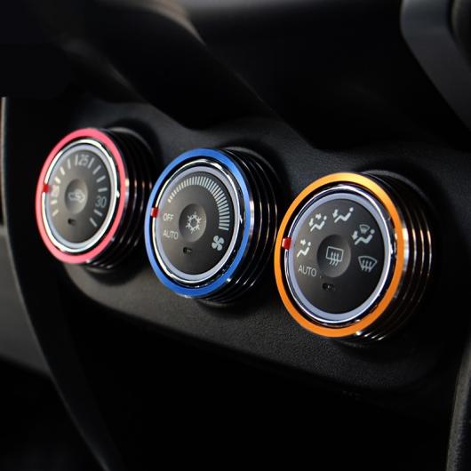 セントラル コントロール エアコン コントロール ノブ トリム 適用: 三菱 アウトランダー スポーツ ASX RVR 2011-2019 ブルー〜3 カラー 3 ピース AL-FF-4068 ALの通販は