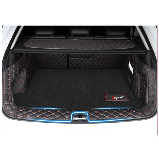 レザー トランク マット カーゴ ライナー 適用: アウディ Q3 2012 2013 2014 2015 2016 2017 レザー レッド 2 ピース〜レザー ブラック 2 ピース AL-FF-4263 AL_2