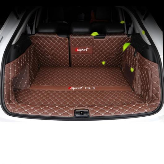 レザー トランク マット カーゴ ライナー 適用: アウディ Q3 2012 2013 2014 2015 2016 2017 レザー レッド 2 ピース〜レザー ブラック 2 ピース AL-FF-4263 AL_3