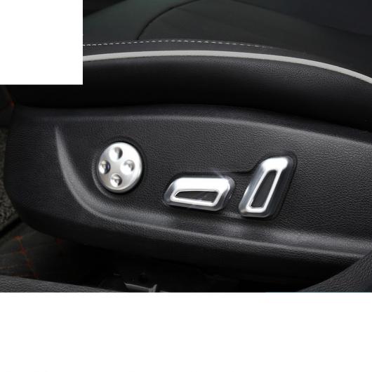 ABS カーシート アジャスター カバー 適用: アウディ A3 A4 A5 A6 Q3 Q5 インテリア シルバー 2 ピース〜カーボンファイバー 2 ピース AL-FF-4264 AL