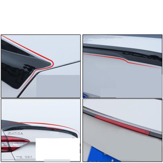 ABS テール ウイング ストリップ スポイラー トリム 適用: シュコダ オクタヴィア A7 2018 2019 インテリア ピアノ ブラック〜PLATINUM AL-FF-4271 ALの通販は