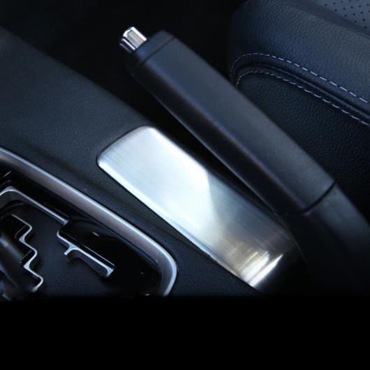 AL ステンレス スチール ハンドブレーキ ボトム パネル 適用: 三菱 アウトランダー 2013 2014 2015 2016 2017 2018 チタン ブラック〜光沢 シルバー AL-FF-4334の通販は
