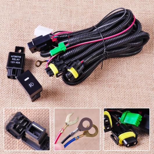 AL 配線 ハーネス ソケット WIRE+SWITCH 適用: H11 フォグライト ランプ フォード フォーカス 2008-2014 アキュラ TSX 11-14 日産 キューブ 2009-2015 AL-FF-6154