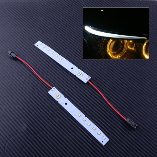 AL 2ピース 12V ホワイト LED モジュール アイリッド アイブロー ランプ NSLM022 適用: BMW E60 LCI 5シリーズ 2008 2009 2010 AL-FF-6242