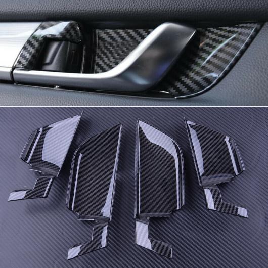 4ピース ABS カーボンファイバー テクスチャ インナー ドア ハンドル ボウル カバー トリム モールディング スタイリング 適用: ホンダ アコード 2018 2019 AL-FF-6545 AL