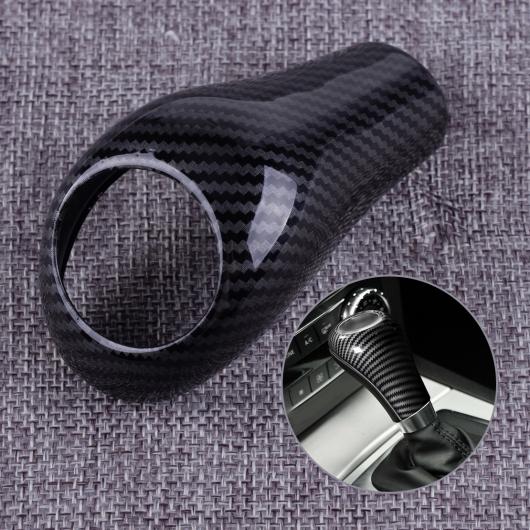 AL カーボンファイバー テクスチャ スピード ギア シフト ノブ ヘッド カバー トリム ステッカー ヘッド ABS 適用: メルセデス W204 W212 2009 2010 2011 AL-FF-7302