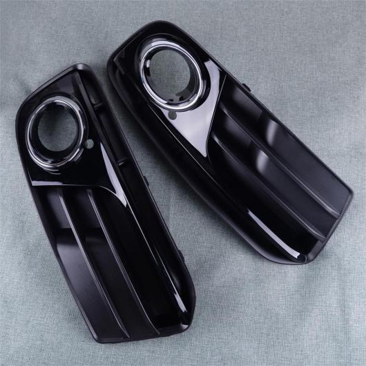 1ペア 左＆右 フロント バンパー ロワー グリル フォグライト カバー トリム 適用: アウディ Q5 2013 2014 AL-FF-7331 AL