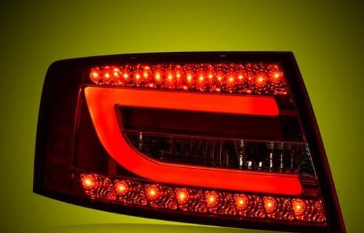 テール ランプ 適用: アウディ/AUDI A6 ライト 2004-2008 LED リア DRL + ブレーキ パーク シグナル ストップ レッド AL-HH-0109 AL