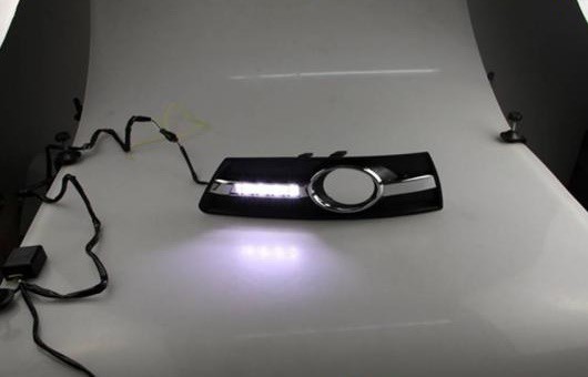 適用: VW フォルクスワーゲン/VOLKSWAGEN CC LED DRL 2010-2012 フォグ ランプ デイタイムランニングライト 高光度 ガイド A スタイル AL