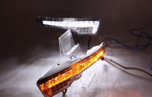 適用: 日産 2013-2015 ティアナ LED DRL 高光度 ガイド フォグ ランプ デイタイムランニングライト AL-HH-0489 AL