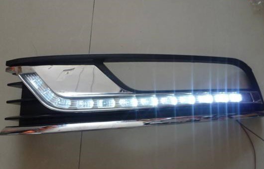 適用: VW フォルクスワーゲン/VOLKSWAGEN マゴタン 2011-2013 LED DRL フォグ ランプ デイタイムランニングライト 高光度 ガイド AL-HH-0