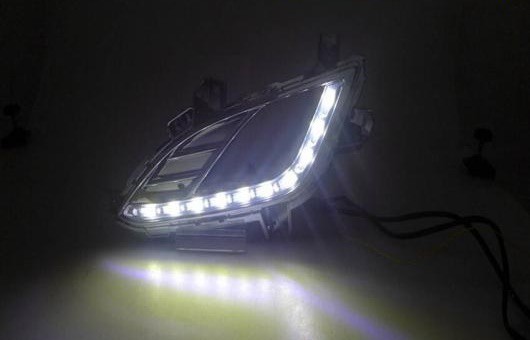 適用: ヒュンダイ/現代/HYUNDAI アバンテ LED フォグ ランプ デイタイムランニングライト B スタイル 高光度 ガイド DRL AL-HH-0526 AL