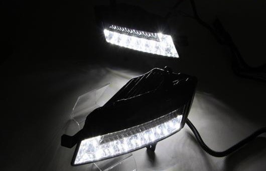 適用: VW フォルクスワーゲン/VOLKSWAGEN ゴルフ 7 2013-2014 LED DRL MK7 高光度 ガイド フォグ ランプ デイタイムランニングライト AL-