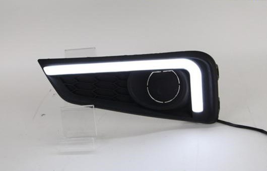 適用: ホンダ シティ LED DRL フォグ ランプ デイタイムランニングライト 高光度 ガイド AL-HH-0553 AL