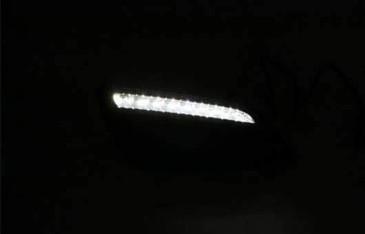 適用: フォード/FORD フィエスタ 2013-2014 LED DRL 高光度 ガイド フォグ ランプ デイタイムランニングライト AL-HH-0580 AL