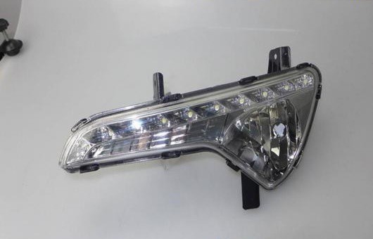 適用: 起亜 スポーテージ R 2010-2012 LED DRL 高光度 ガイド フォグ ランプ デイタイムランニングライト A スタイル AL-HH-0603 AL