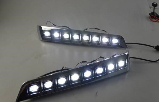 適用: トヨタ ランドクルーザー LED DRL フォグ ランプ デイタイムランニングライト 高光度 ガイド DR AL-HH-0608 AL