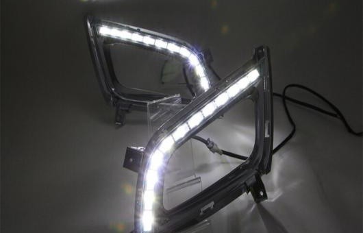 適用: 起亜 K5 2013-14 LED DRL フォグ ランプ デイタイムランニングライト 高光度 ガイド 4 アイ スタイル AL-HH-0624 AL