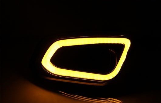 適用: フォード/FORD エスコート 2015-2016 LED DRL 高光度 ガイド フォグ ランプ デイタイムランニングライト AL-HH-0635 AL