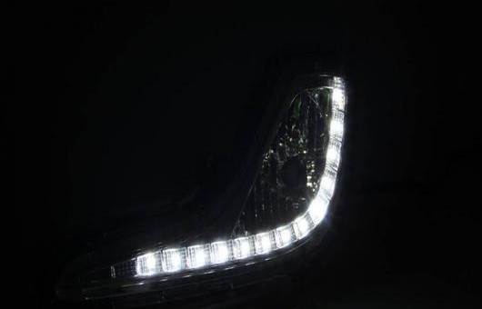 適用: ヒュンダイ/現代/HYUNDAI アクセント LED DRL フォグ ランプ デイタイムランニングライト 高光度 ガイド AL-HH-0668 AL