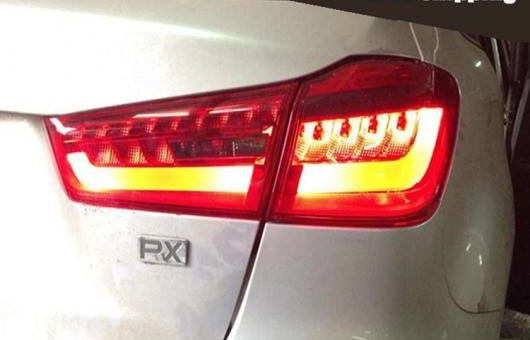 適用: 三菱 ASX テールライト LED テール ランプ アウトランダー EX リア DRL + ブレーキ パーク シグナル ライト レッド AL-HH-0714 AL