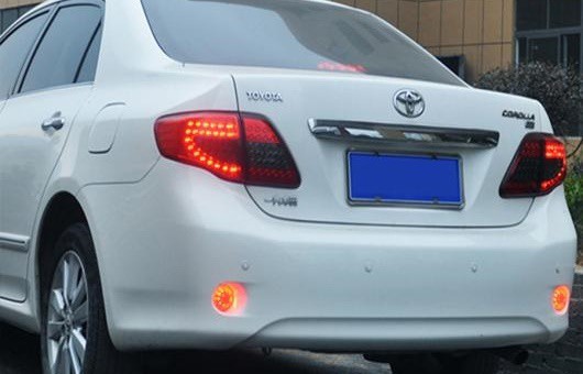 テール ライト 適用: トヨタ カローラ テールライト 2007-2010 LED ランプ リア トランク カバー DRL + シグナル ブレーキ リバース レッ