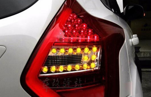 適用: フォード/FORD フォーカス 2 テールライト 2012-2014 ハッチバック LED テール ランプ リア DRL + ブレーキ パーク シグナル ライ