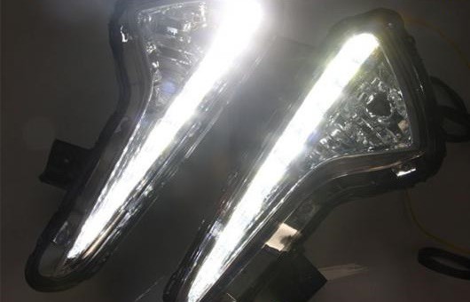 適用: ヒュンダイ/現代/HYUNDAI アクセント LED DRL フォグ ランプ デイタイム ランニング 高光度 ガイド ライト 35W ホワイト 5500K AL-