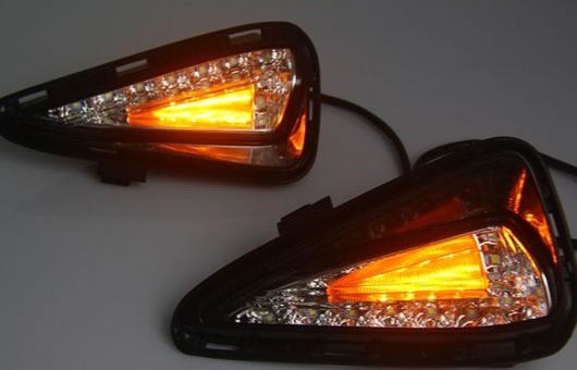 適用: トヨタ カムリ 14-16 LED DRL フォグ ランプ デイタイム ランニング 高光度 ガイド ライト 35W ホワイト・イエロー 5500K AL-HH-08