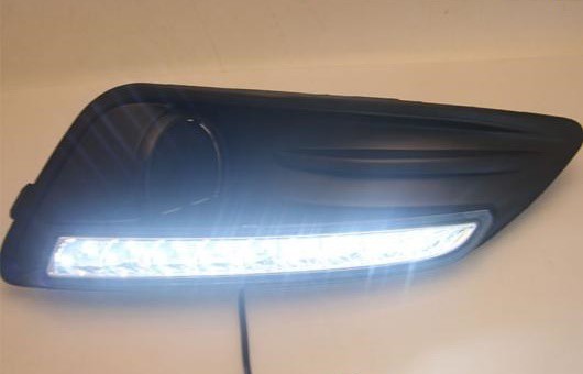 適用: フォード/FORD フェスティバ 13-14 LED DRL フォグ ランプ デイタイム ランニング 高光度 ガイド ライト 35W ホワイト 5500K AL-HH