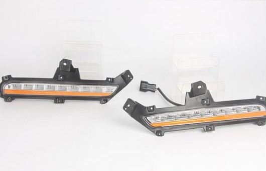 適用: 起亜 K2 15-16 LED DRL フォグ ランプ デイタイム ランニング 高光度 ガイド ライト 35W ホワイト・イエロー 5500K AL-HH-0848 AL