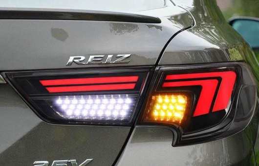 2ピース 適用: トヨタ マーク X テールライト 2013-2017 LED テール ランプ + ターンシグナル ブレーキ リバース ライト 35W レッド AL-HH-1366 ALの通販は