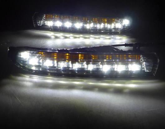 フォルクスワーゲンVWパサートCC2009-2012の場合、イエローシグナルスタイルリレー防水ABS12VカーDRLLEDデイタイムランニングライトSNCN F