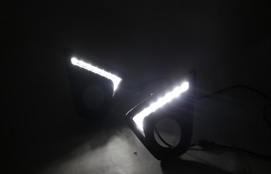 適用: マツダ CX-5 2013-2015 LED DRL フォグ ランプ デイタイムランニングライト 高光度 ガイド A TUSK AL-HH-0469 AL