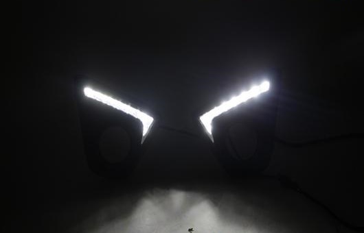 適用: マツダ CX-5 2013-2015 LED DRL フォグ ランプ デイタイムランニングライト 高光度 ガイド A TUSK AL-HH-0469 AL