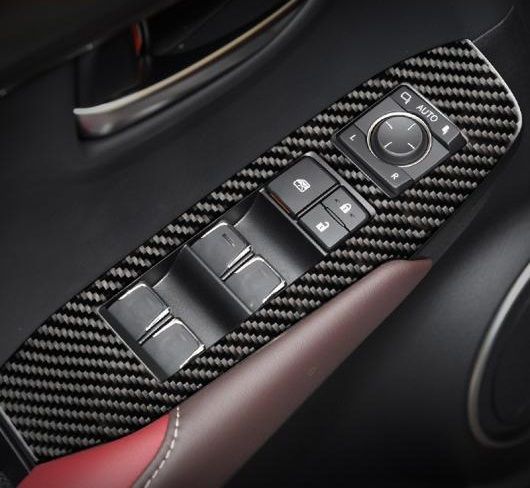 AL 適用: レクサス NX 300H200T LHD RHD アクセサリー ステアリング ホイール ドア ギア パネル 装飾 カーボンファイバー インテリア トリム ステッカー 手すり AL-II-0032_2