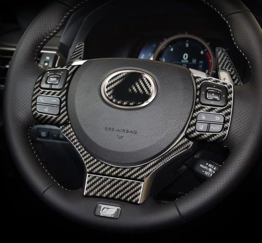 AL 適用: レクサス NX 300H200T LHD RHD アクセサリー ステアリング ホイール ドア ギア パネル 装飾 カーボンファイバー インテリア トリム ステッカー 手すり AL-II-0032_3