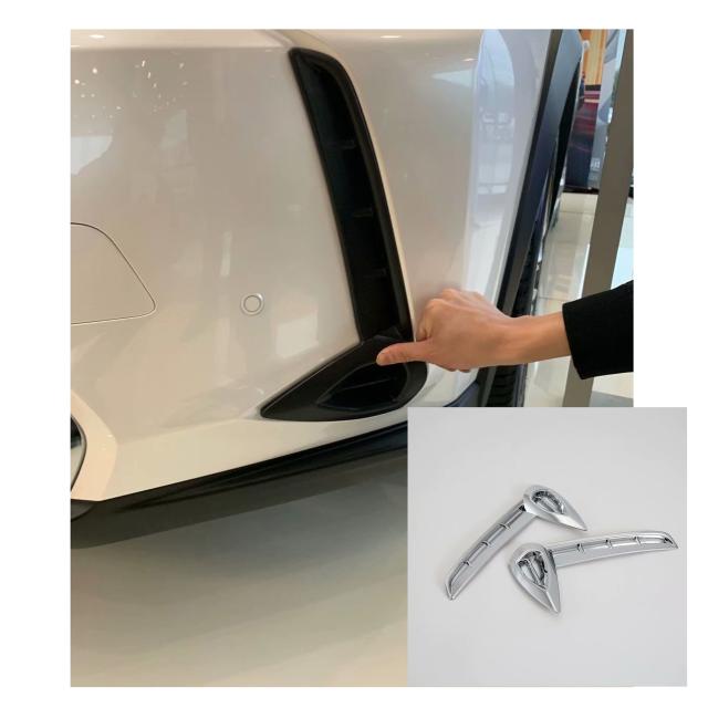 クローム フォグライト カバー トリム 2018 適用: レクサス UX 250H 260H ヘッド フォグ ランプ アイブロー AL-II-0071 AL