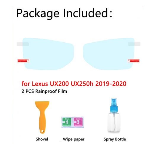 AL 適用: レクサス UX 200 250H UX200 UX250H 2019 2020 2021 フル カバー バックミラー ミラー 防曇 フィルム 防雨 アンチ フォグ フィルム アクセサリー レクサス UX200 UX250H AL-II-0116_2