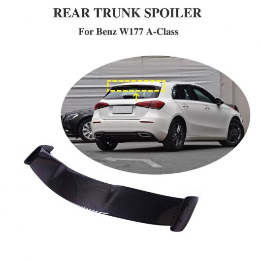 W177 カーボンファイバー リア ウイング スポイラー 適用: メルセデスベンツ/MERCEDES BENZ W177 ハッチバック Aクラス A180 A200 A250 A260＆A45 AMG 2019 + AL-II-0123 AL