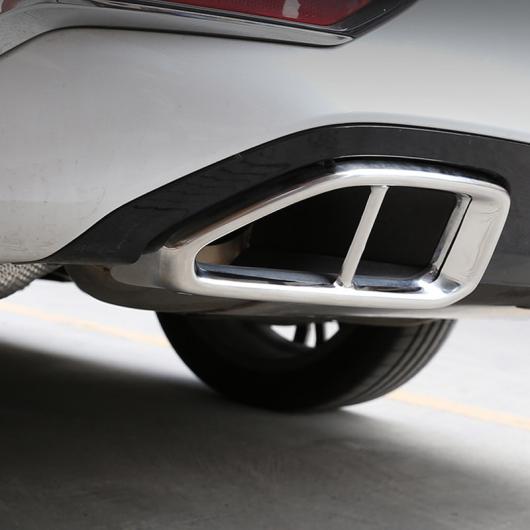 適用: BMW 3シリーズ G20 G28 325 2019 2020 年 ステンレス クローム テール エキゾースト パイプ カバー トリム アクセサリー 光沢 ブラック・ポリッシュ シルバー AL-II-0172 AL