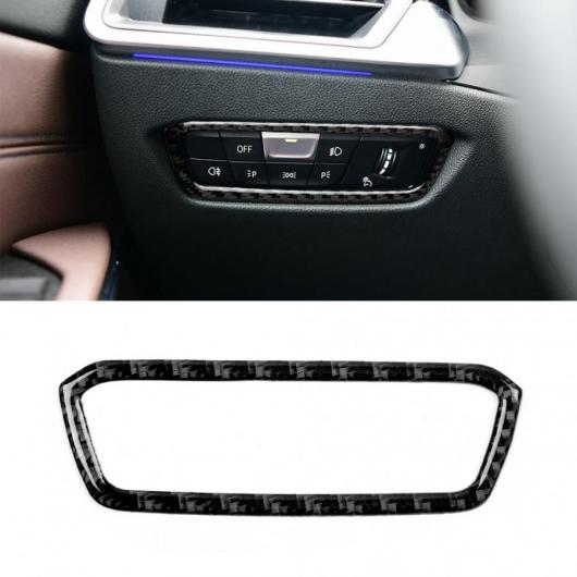 AL 左ハンドル車 ヘッドライト スイッチ フレーム カーボンファイバー ステッカー 適用: BMW 3シリーズ G20 325 330 335 2019 2020 AL-II-0204