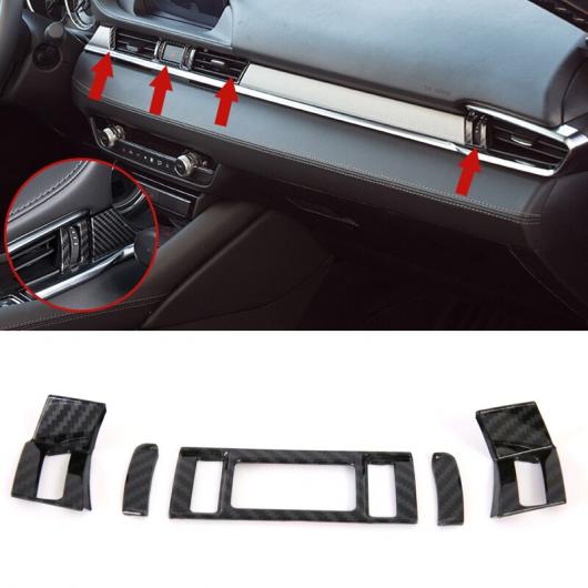 2019 2020 適用: マツダ 6 M6 MAZDA6 アテンザ ABS カーボンファイバー インナー エアコン 吹き出し口 カバー トリム 5ピース/セット AL-II-0303 ALの通販は 7,550円