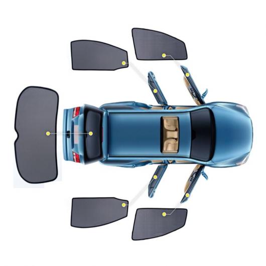 サイド ウインドウ サンシェード メッシュ シェード ブラインド 適用: BMW X1 E84 2012-2015 2ピース フロント 2ピース リア AL-II-0533 AL_4