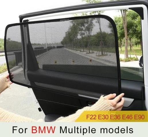 ウインドウ サンシェード メッシュ シェード ブラインド カスタム 適用: BMW 3シリーズ E30 E36 E46 E90 2 フロント サンシェード・2 リア サンシェード AL-II-0825 AL