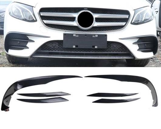 適用: メルセデス ベンツ E クラス E43 E63 適用: AMG ヘッド フォグランプ グリル スラット オート ライト カバー ステッカー B ブラック E63・B カーボンファイバー E63 AL-II-1005 AL_4