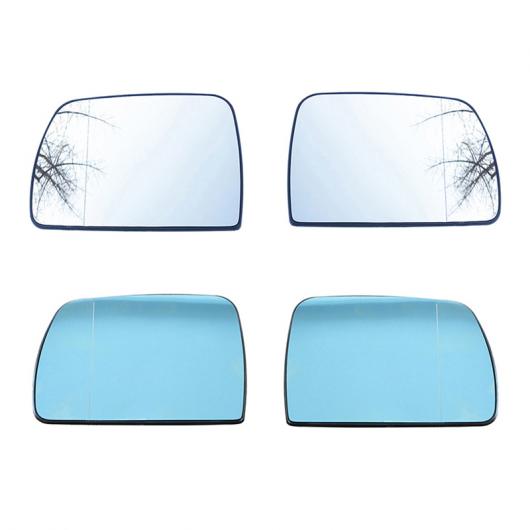 ホワイト＆ブルー 左 右 ヒーテッド ウイング リア ミラー ガラス 適用: BMW X5 E53 1999 2000 2001 2002 2003 2004 2005 2006 左・右 AL-II-1302 AL