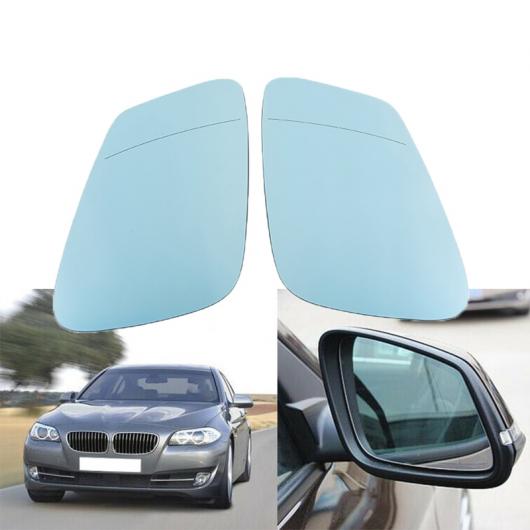 適用: BMW 5 6 7シリーズ F01 F07 F10 F11 F12 右 左ハンドル ウイング ドア サイド ミラー リア ビュー ガラス ブルー ヒーテッド ミラー 1ペア AL-II-1409 AL_2